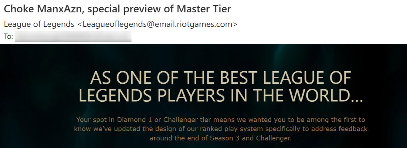 Masters, Season 3, Riot Games